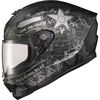 Black/Silver EXO-R420 Lone Star Helmet