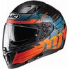 Semi-Flat Black/Orange/Blue i70 Alligon MC7SF Helmet