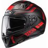 Semi-Flat Black/Red i70 Lonex MC1SF Helmet