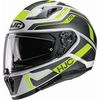 Semi-Flat Black/White/Hi-Viz i70 Lonex MC3HSF Helmet