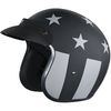 Black/White Captain America Stealth 3/4 Cruiser Helmet