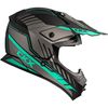  Matte Gray/Black/Turquoise TX228 Fuel Helmet