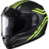 Youth Semi-Flat Black/Hi-Viz CL-Y Strix MC-3HSF Snow Helmet w/Dual Lens Shield