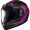 Youth Semi-Flat Black/Pink CL-Y Strix MC-8SF Snow Helmet w/Dual Lens Shield