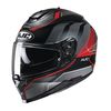 Semi-Flat Gray/Black/Red C70 Nian MC1 Helmet