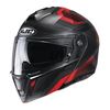 Semi-Flat Black/Red/Gray i90 Lark MC1 Helmet