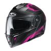 Semi-Flat Black/Pink/Gray i90 Lark MC8 Helmet