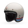 Pearl White/Red/Blue Custom 500 Stripes Helmet