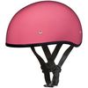 High Gloss Pink Skull Cap Half Helmet