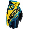 Cyan/Yellow SX1 Gloves