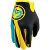 Cyan/Yellow MX2 Gloves