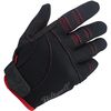 Black/Red Moto Gloves