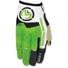 Green/White MX1 Gloves