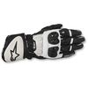 Black/White GP Plus R Leather Gloves