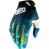 Cyan/Black Ridefit Gloves