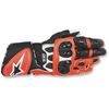 White/Black/Fluorescent Red GP Plus R Gloves