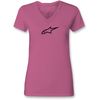 Women's Hot Pink Ageless V-Neck T-Shirt
