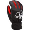Black/Dark Gray/Red Klimate Short Gloves