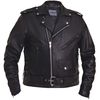 Men's Black Premium Buffalo Leather Traditonal Conceal And Carry Jacket