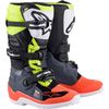 Youth Dark Gray/Red Flourescent/Yellow Tech 7S Boots