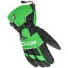 Black/White/Green Storm Gloves