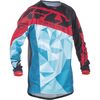 Youth Teal/Red Kinetic Crux Jersey