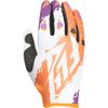 Orange/White/Purple Kinetic Gloves