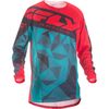 Teal/Red/Black Crux Kinetic Mesh Jersey