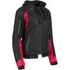 Women's Red/Black Spell Bound Textile Jacket