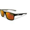 Stealth/Red Deuce Sunglasses w/Polarized Red Mirror Smoke Tint Lens