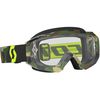 Gray/Fluorescent Yellow Hustle MX Goggles w/Clear Lens