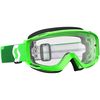 Fluorescent Green Split OTG Goggles w/Clear Lens