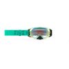 Black Teal Revolver Goggles w/Fire Mirror - Clear Tint Lens