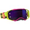 Pink/Yellow/Purple Prospect Goggles w/Purple Chrome Works Lens