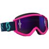 Pink/Teal Recoil XI Goggles w/Purple Chrome Lens