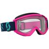 Pink/Teal Recoil XI Goggles w/Clear Lens