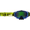 Hi-Vis Blue Sinister X5 Goggles w/Green Mirror/Bronze Tint Lens
