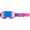 Youth Pink/Teal Zone Goggles w/Sky Blue Mirror Lens