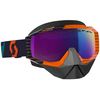 Orange/Blue Hustle Snowcross Goggles w/Enhancer Teal Chrome Lens