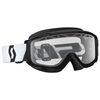 Black/White Split OTG Enduro Goggles w/Clear Lens
