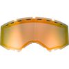 Orange Mirror/Smoke Vented Dual Replacement Lens for Zone Pro/Zone/Focus Goggles
