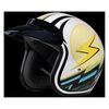 Yellow/Black/Blue Lightning 3/4 Cruiser Helmet