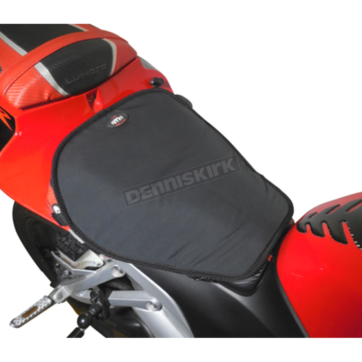 Gears Black Heated Seat Pad - 100335-1 Motorcycle Snowmobile - Dennis Kirk