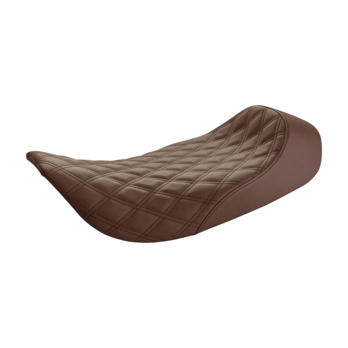 Saddlemen Brown Renegade Lattice Stitched Solo Seat - 897-06