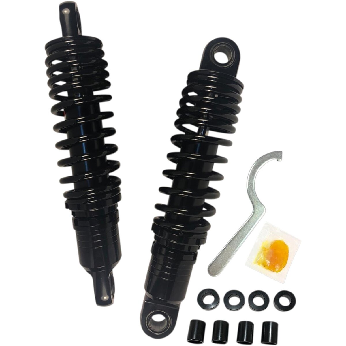 Drag Specialties 11 in. Black Premium Ride-Height Adjustable Shock 