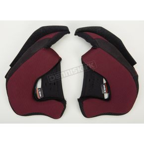 Red/Black Cheek Pads for OF-77 Helmets - 10mm