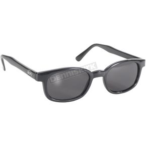 Black X-KDs Sunglasses w/Grey Polarized Lens