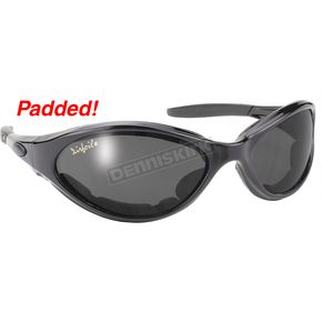 Black Airfoil Sunglasses w/Smoke Lens