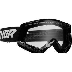 Youth Black/White Combat Racer Goggle 