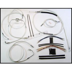 Custom Sterling Chromite II Designer Series Handlebar Installation Kit for Use w/12 in. - 14 in. Ape Hangers (w/ABS)